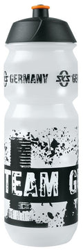 Große SKS-Wasserflasche (750 ml), transparent, mit SKS-Deckeldesign