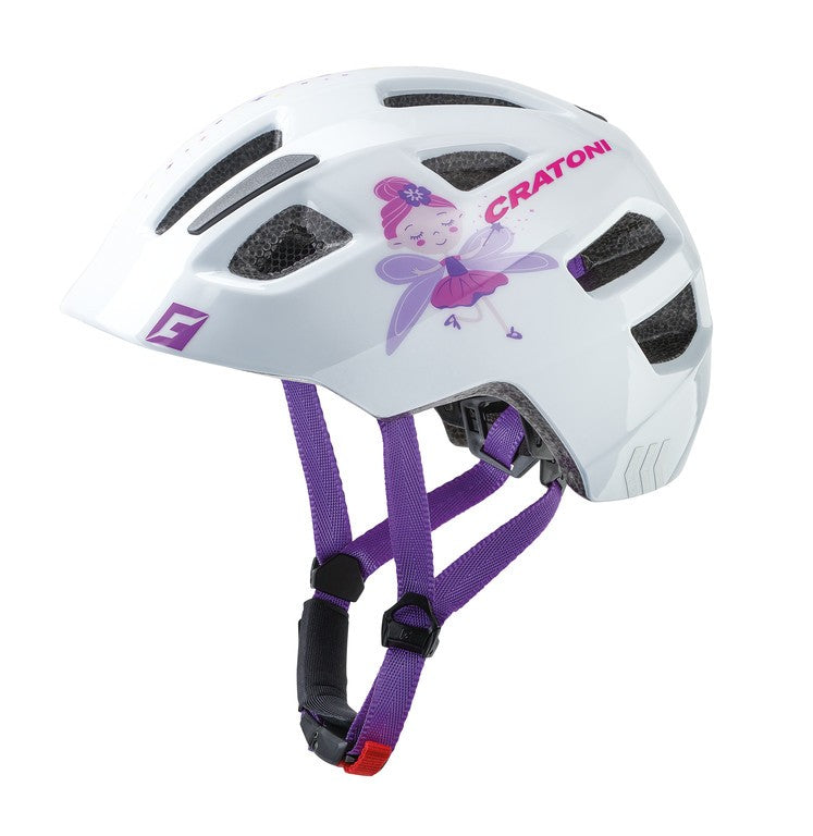 Casco bici Cratoni Maxster (Kid) t. S/M (51-56cm) fata/bianco lucido
