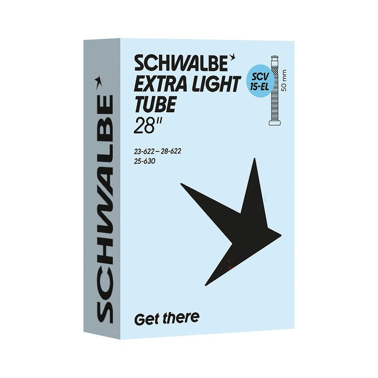 Cámara Schwalbe SCV15-EL extralight neumática 28x0.90-1.10" 23/28-622/630 SCV sw 50 mm