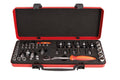 Set di bits e bussole Unior rosso, 49 pezzi, 1782M