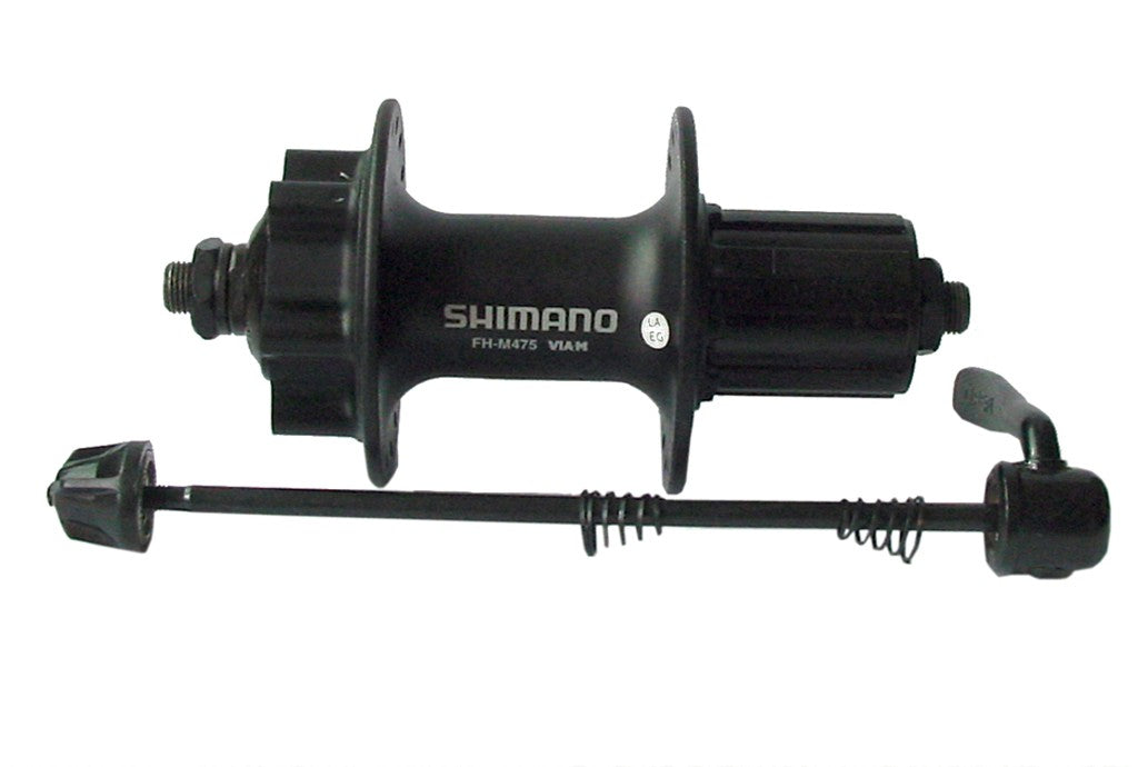 Shimano FHM475 RP Scheibenbremsnabe, 135 mm, 36 Loch, schwarz, 8/9-fach, 6-Loch-Adapter