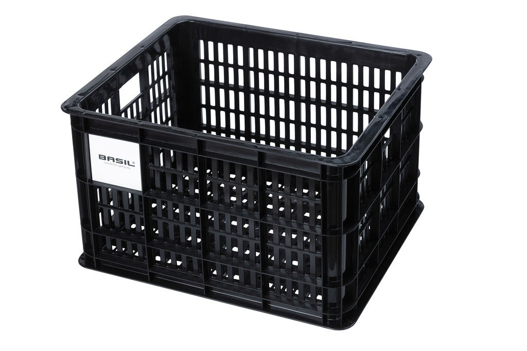 Caja para bicicletas Basil Crate M, 45,25 x 35 x 25 cm, n.° 29,5 l, plástico