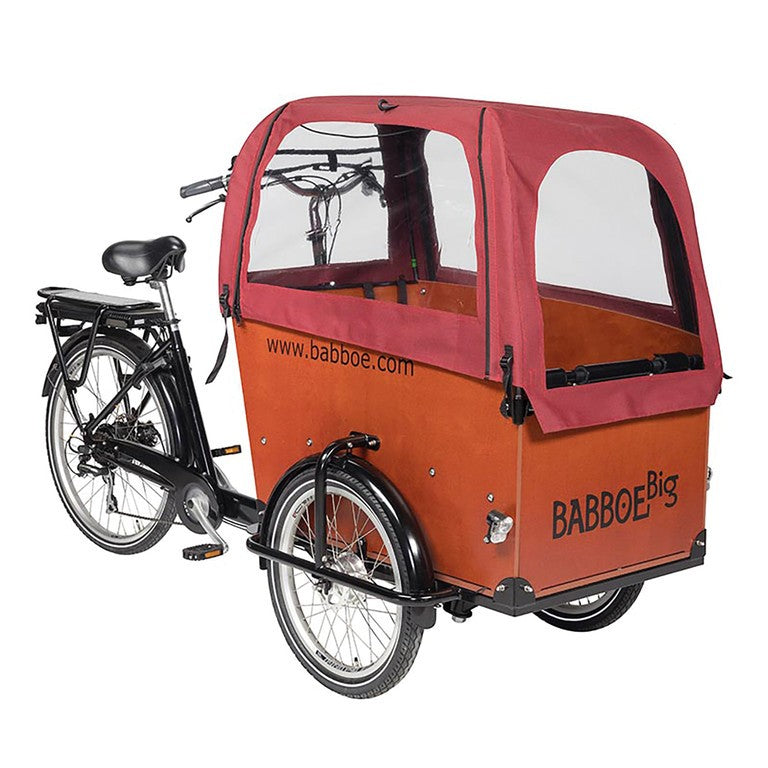 Copertura antipioggia Babboe rosso, per Big, Docril