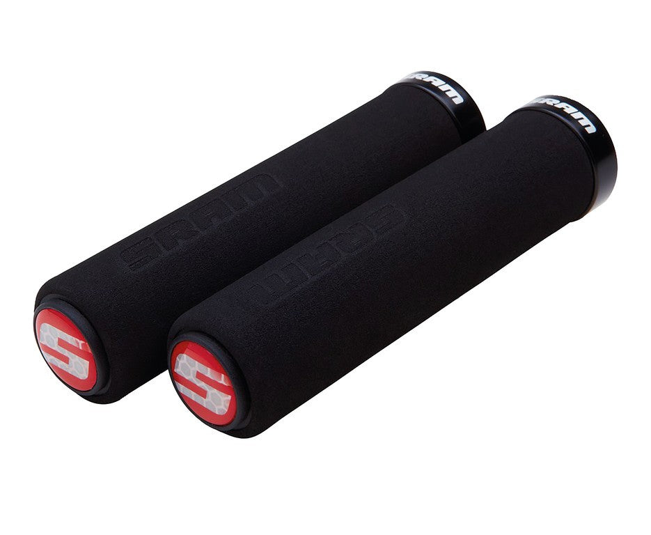 Manopole SRAM Foam 129mm, Ø 22mm, singola, nero/nero