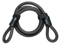 Cavo con occhiello AXA lung. 120cm, Ø10mm, nero