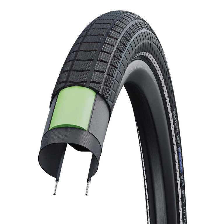 SCHWALBE BIG BEN PLUS Perf 26x2.15 (55 - 559) black reflex E-50 ADDIX