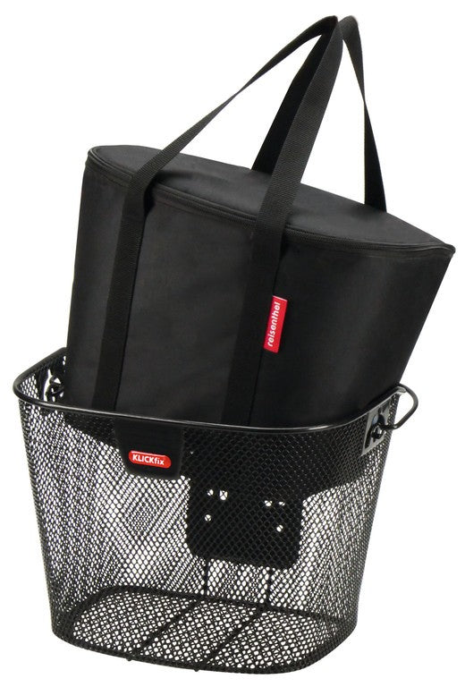 Borsa termica KLICKfix per cestino man. nero, 34x26x25cm, 16l, 360g