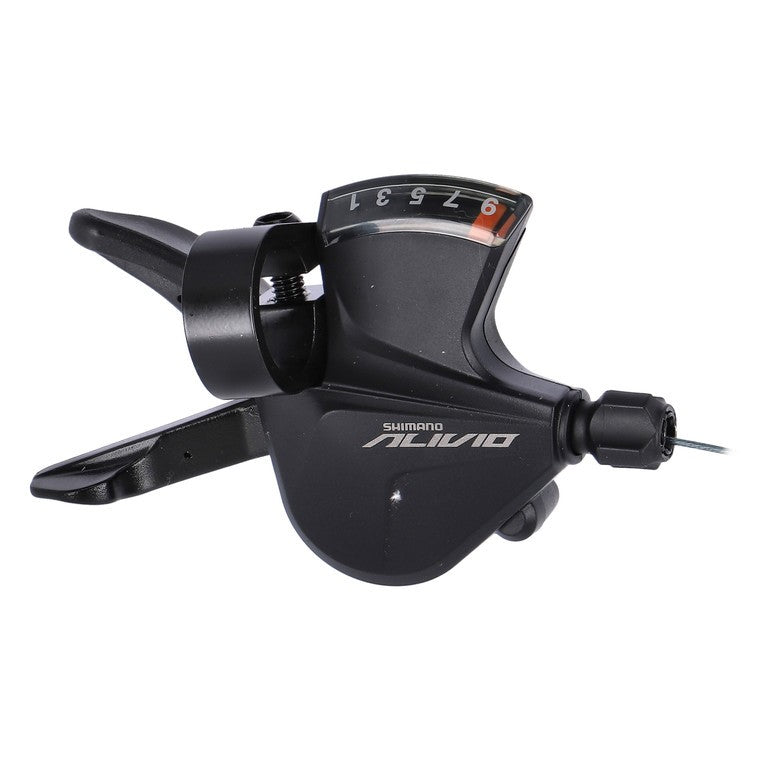 Palanca de cambios Shimano Alivio SLM3100R de 9 velocidades, rechs, 2050mm, Rapidfire, nr./arg.