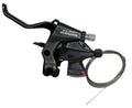 Maneta C+F Shimano Altus ST-M310 de 2 dedos y 3 velocidades, izquierda, V-Brake, 1800 mm, negra