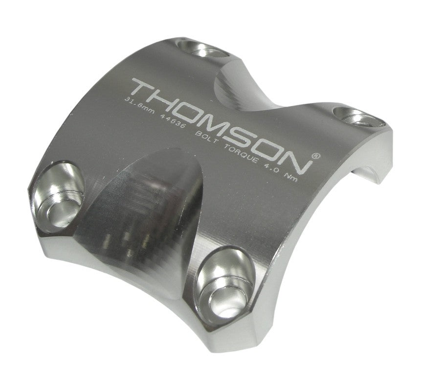 Fissaggio manubrio di ricambio Thomson argento, 31,8mm, Elite X4