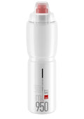 Borraccia Elite Jet Plus 950ml, trasparente/rosso, polietilene