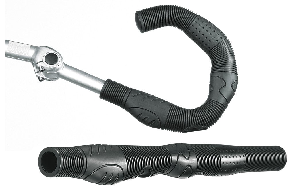 Coprimanubrio Buffalo p. AHS Ergotec nero, lung. 410mm, Ø 22,2, craton