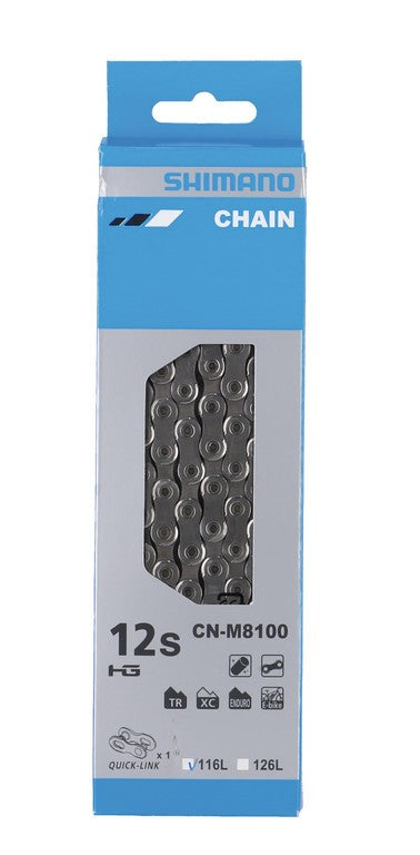Catena Shimano M 8100 116 maglie, 12 vel., argento
