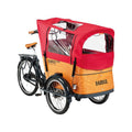 Copertura antipioggia Babboe rosso rioja, per Curve, Docril