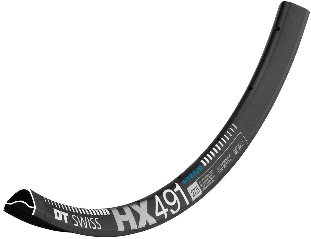 DT Swiss HX 491 Felge 27,5"/25 mm Schwarz 584-25 Ventilloch 6,5 mm 32 Löcher