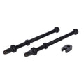 Válvula Schwalbe VP Tubeless 100 mm, negra, aluminio, 2 piezas