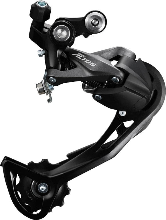 Tija de cambio Shimano Altus RD-M2000 de 9 velocidades, adaptable, Shadow