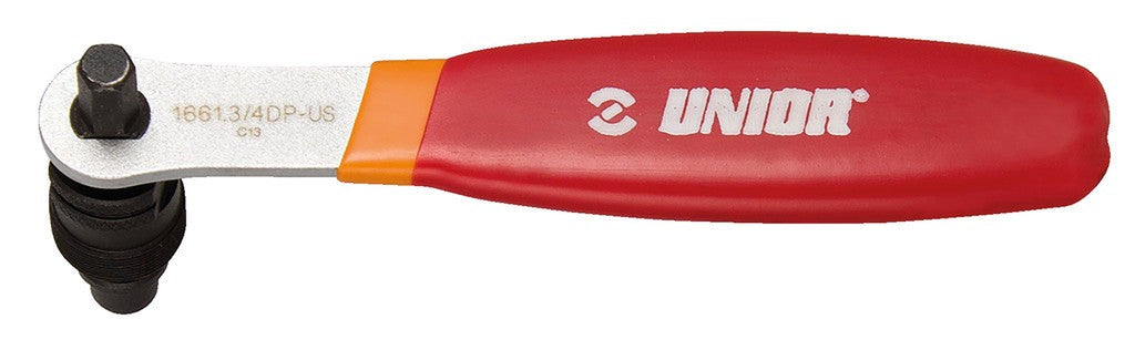 Estratt. pedivella Unior c. manico rosso p. Shimano Octalink+Isis, 1661.3/4DP-US