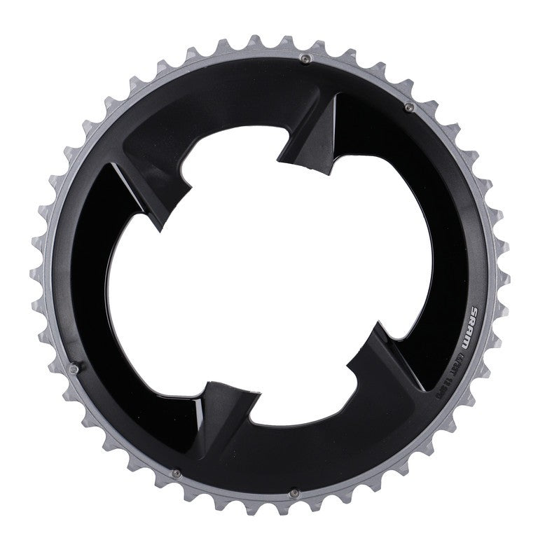 Corona Sram Road Rival 107 BCD 2x12 00.6218.029.002,nero, 46 denti, allu.