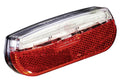 TRELOCK LS 812 Trio Flache, batteriebetriebene LED-Rückleuchte, Gepäckträgermontage