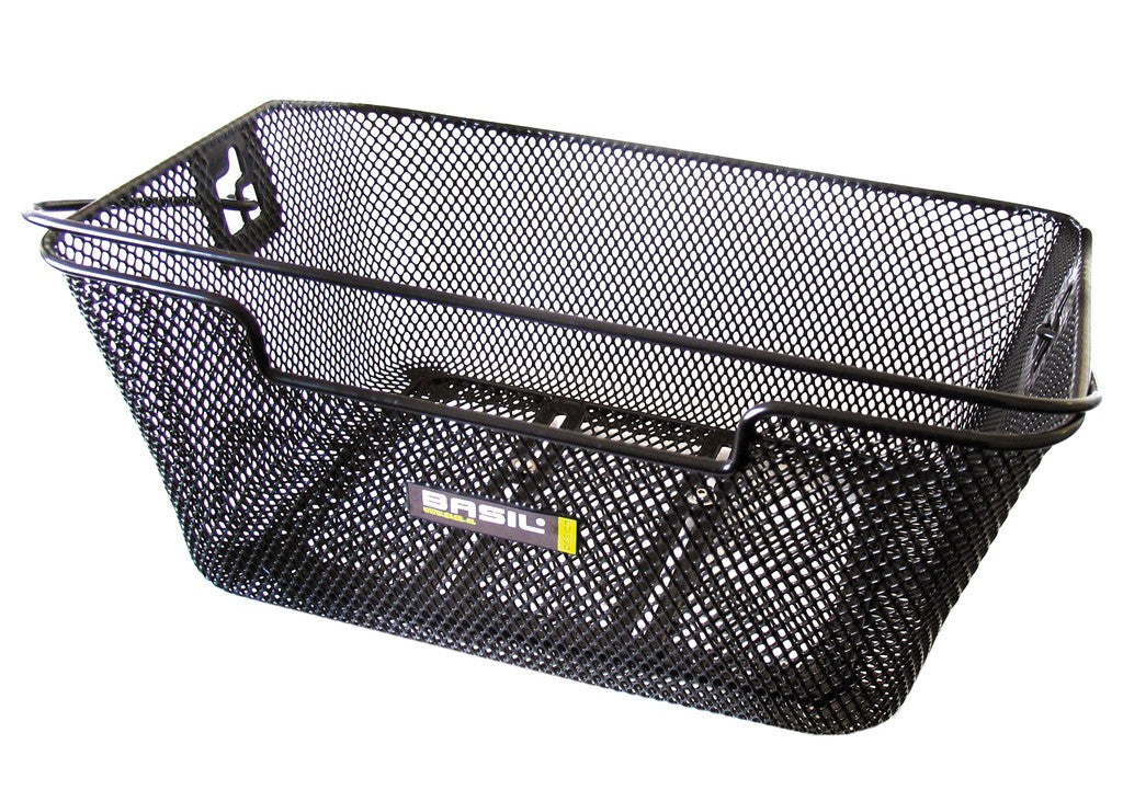 Basil Capri Flex Heckkorb, 33 x 41,5 x 19 cm, Schwarz, Feinmaschengewebe