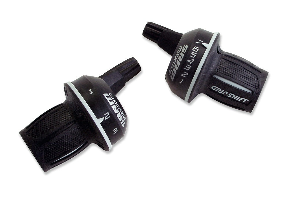 SRAM MRX Comp Micro 1:2 Drehgriffschalter links, 3-fach, schwarz