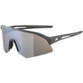 Alpina Sonic HR Q-Lite Sportbrille, grau, mittig, silberfarbene Gläser, Kategorie 3