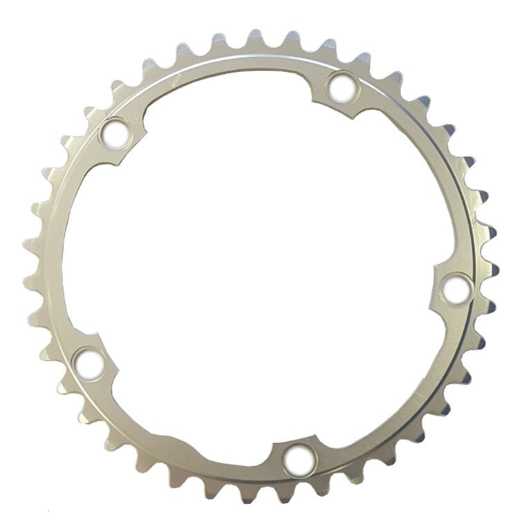 Corona Stronglight Type 135 A esterno, 53 denti, argento all. 5083