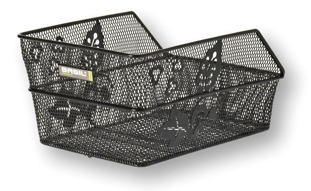 Basil Cento Blumenkorb, 38 x 24 x 11 cm, schwarz, engmaschig