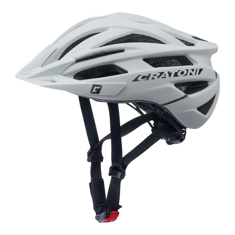 Cratoni Agravic Fahrradhelm, Hellgrau Matt, Größe L/XL (58-62cm)