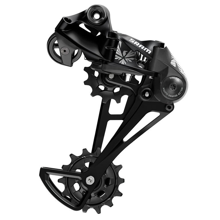 Deragliatore post. SRAM NX Eagle 12vel, gabbia lunga, nero, acc