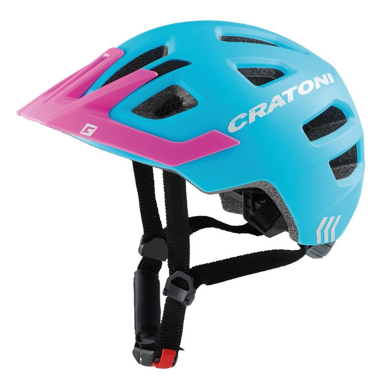 Casco bici Cratoni Maxster Pro (Kid) t. XS/S (46-51cm) blu/rosa opaco