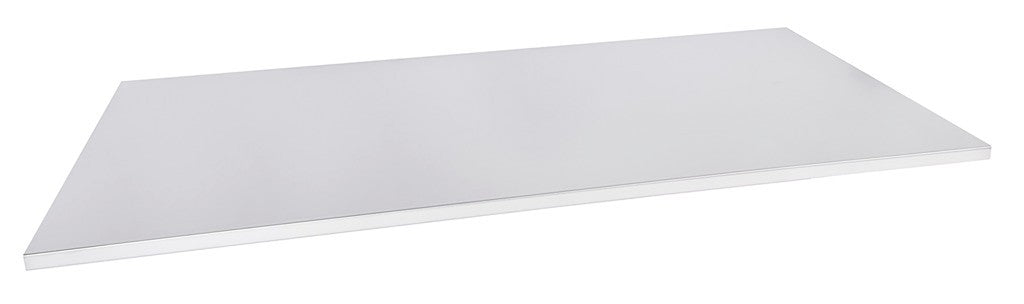 Piano di lavoro in legno Unior 990TW-SST c. cop. in acciaio inox, lung.: 1500mm