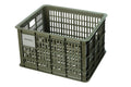 Box bici Basil Crate M 45,25x35x25cm,moss gr.,29,5L, plastica
