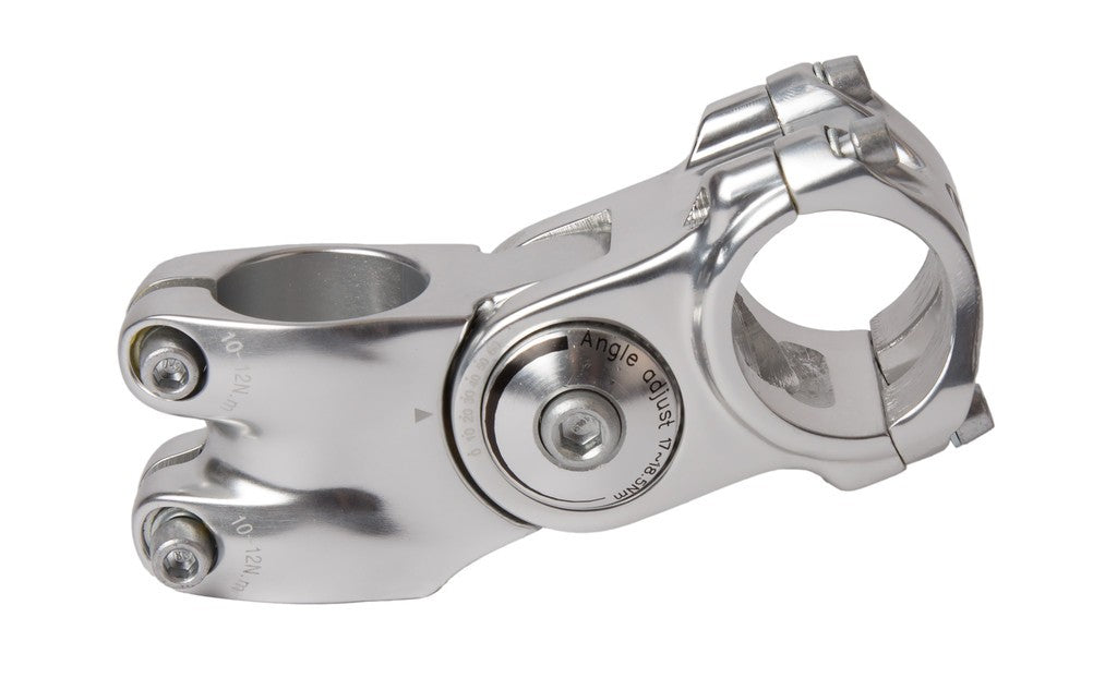 Att. man. A-Head Ergotec Octopus 2 1 1/8", Ø 31,8 mm, 75 mm, -0/+60°, pol. plata.
