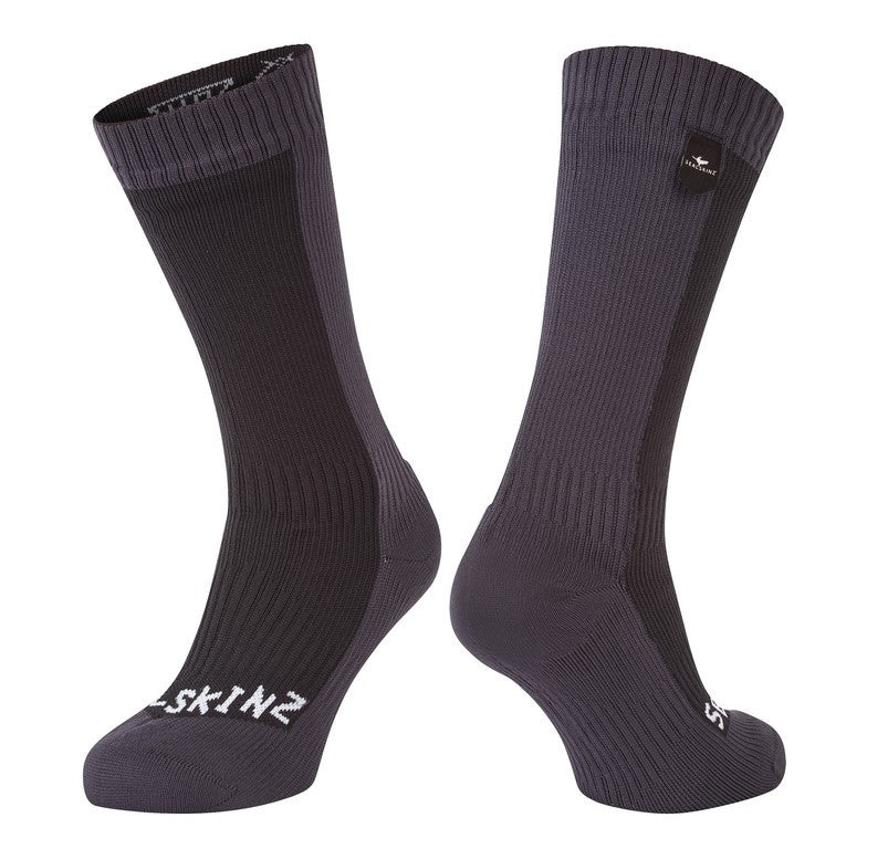 Calzini SealSkinz Starston nero/grigio, t. XL