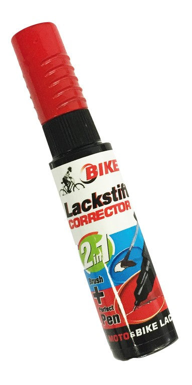 Pintura de retoque Bikefit 2 en 1, 12 ml, gris plata
