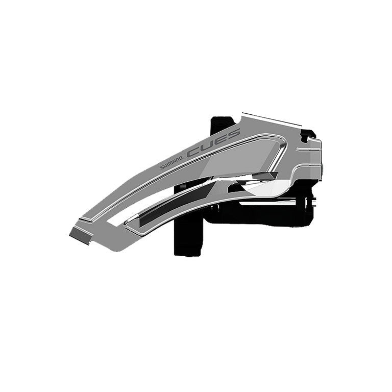 Cambio delantero Shimano Cues FD-U6010-L Top-Swing, 34,9 mm, 63-68°, 2x10/11 velocidades.