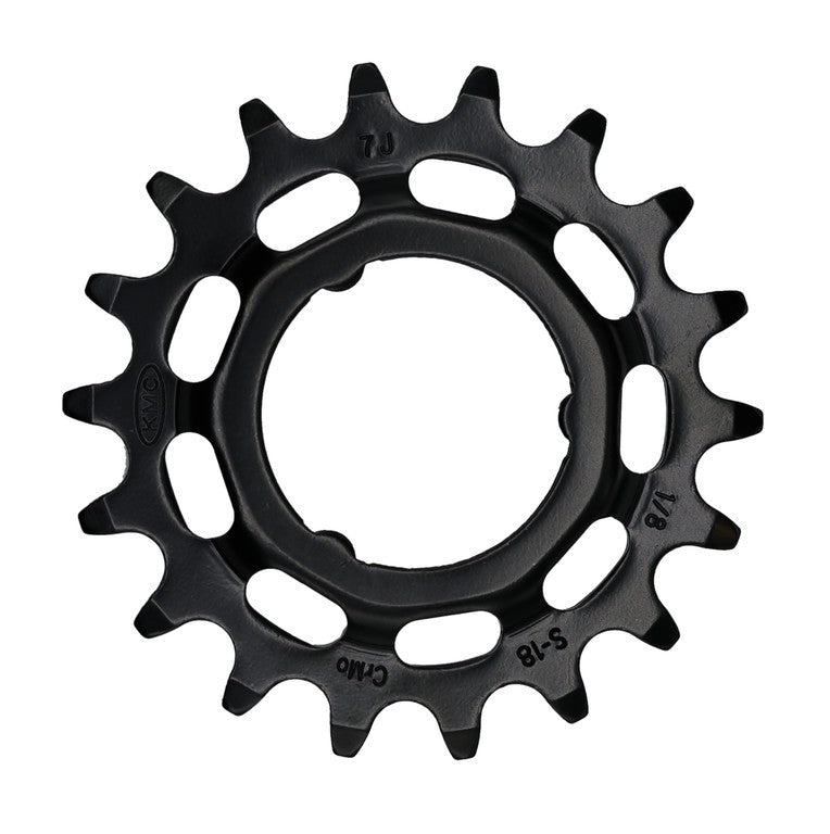 KMC E-Bike-Ritzel für Shimano 1/2" x 1/8", 18 Zähne, schwarz