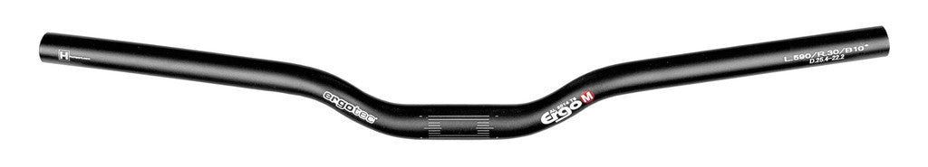 Ergotec Ergo M Lenker Ø 25,4 mm, 590 mm, 10°, Aluminium, schwarz